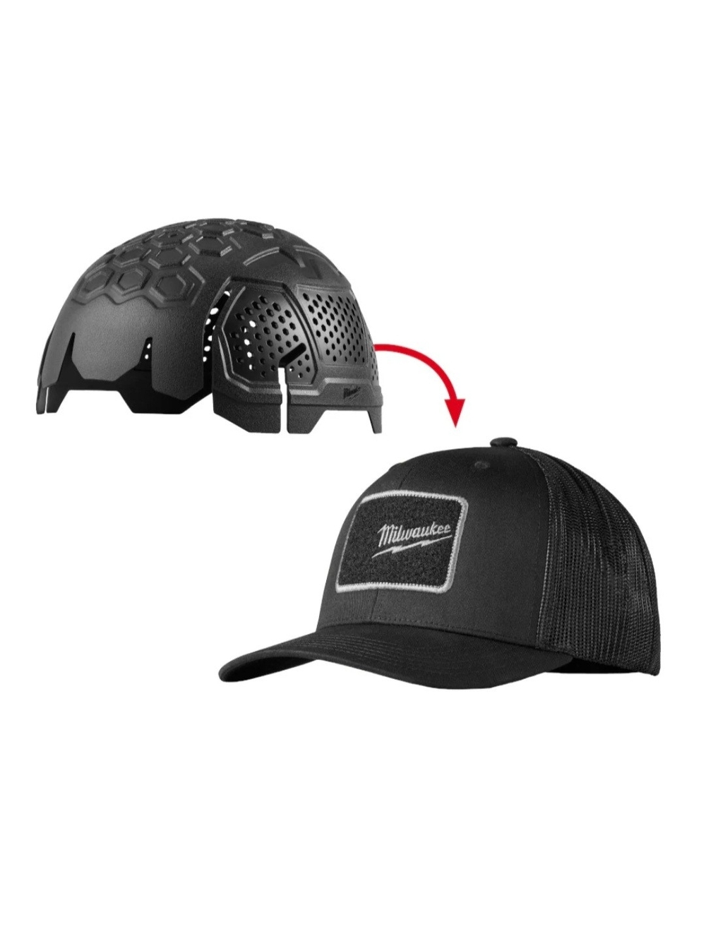 Milwaukee Tool Black Mesh Bump Cap